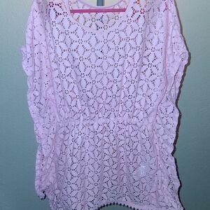 Wonder Nation Light Pink Eyelet Kids Blouse